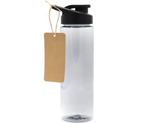 Пластиковая бутылка Ronny To Go с биркой, чёрная