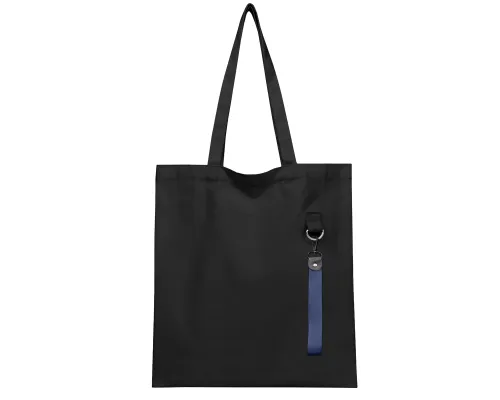 Сумка для покупок LUMISSA 325 г/м² с ремувкой, чёрный/тёмно-синий