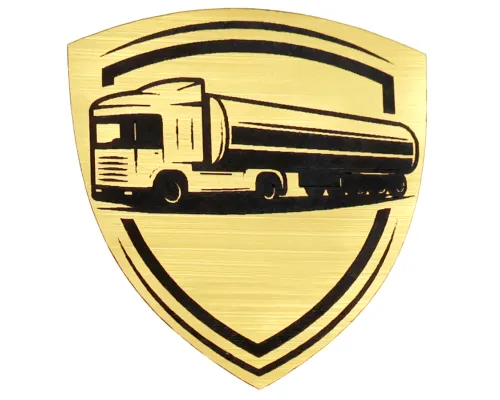 Шильд-наклейка транспорт, золото