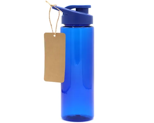 Пластиковая бутылка Ronny To Go с биркой, синяя