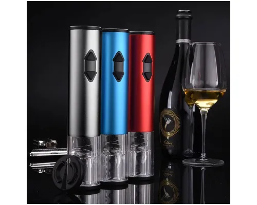 Винный электрический металлический штопор Божоле, синий Винный электрический металлический штопор Божоле, синий