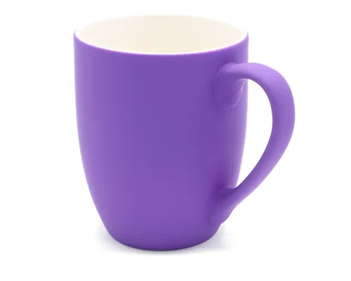 Кружка Elegante софт-тач 350мл, фиолетовая