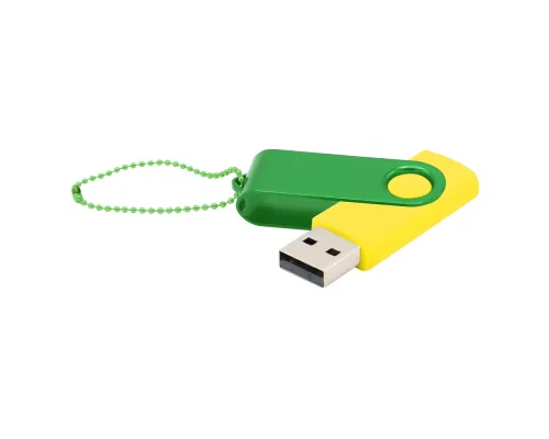 Флешка Designer To Go 2.0 USB 16Gb, желтый/зеленый