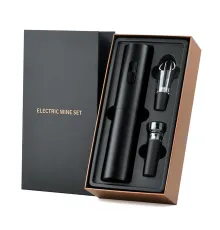 Винный набор Грегори (в подарочной упаковке), черный