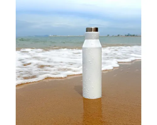 Термобутылка герметичная вакуумная Siluet, белая Термобутылка герметичная вакуумная Siluet, белая