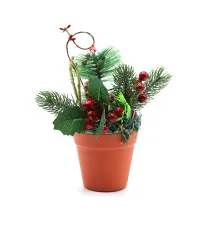 Декоративное новогоднее украшение №3 (кашпо)