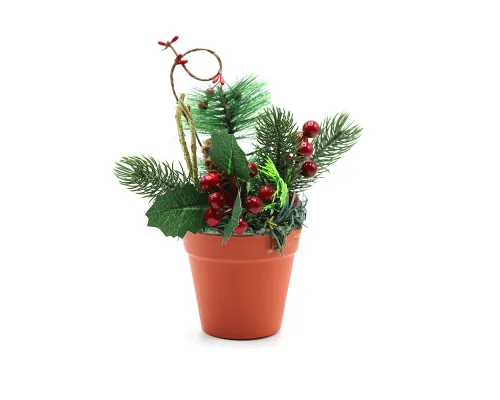 Декоративное новогоднее украшение №3 (кашпо)