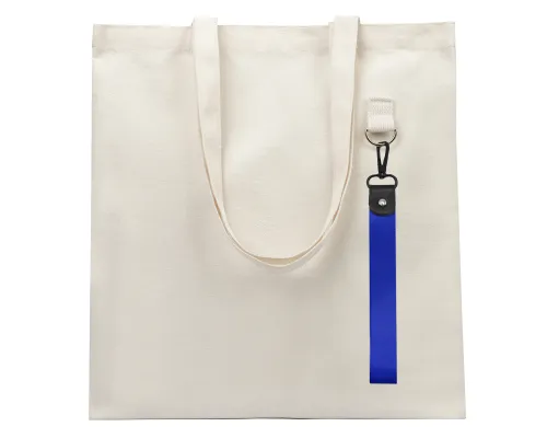 Сумка для покупок LUMISSA 325 г/м² с ремувкой, натуральный/синий