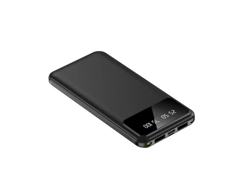 Внешний аккумулятор Dorado 10 000 mAh с фонариком, черный