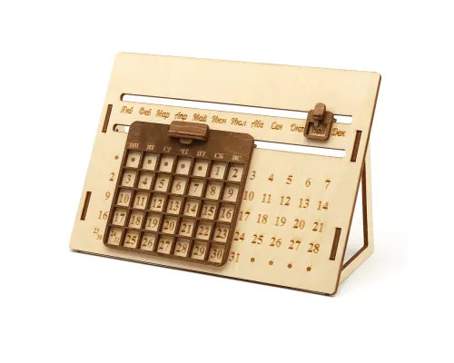 Деревянный вечный календарь