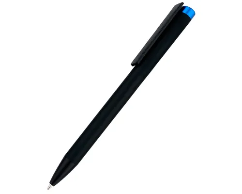 Ручка металлическая Slice Soft софт-тач, синяя