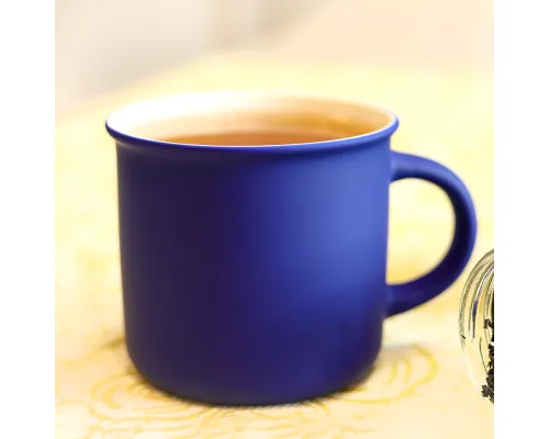 Кружка Camping, софт тач, темно-синий