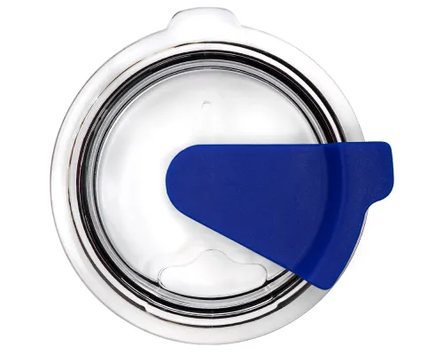 Кружка с крышкой Velvet Duo, софт-тач, красная/синяя