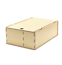 Подарочная коробка ламинированная из HDF 35,5*23,4*12,5 см ( 2 отделения)