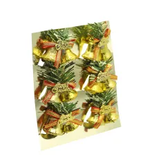 Набор пластиковых  колокольчиков C Рождеством