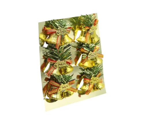 Набор пластиковых  колокольчиков C Рождеством