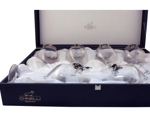 Комплект бокалов для красного вина 6 шт  UVA BLACK в подарочной упаковке