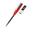 Ручка металлическая Memphys c флешкой 64Гб, красная