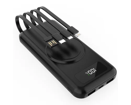 Внешний аккумулятор Authority с беспроводной зарядкой (5W), 10000 mAh, чёрный