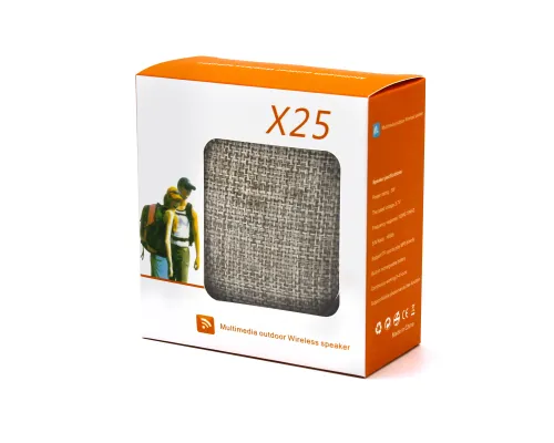 Беспроводная Bluetooth колонка X25 Outdoor (BLTS01), серая