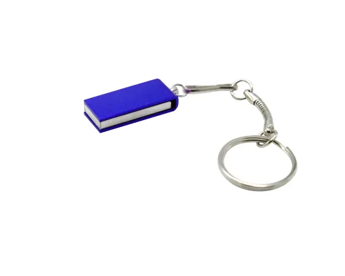 Флешка Slim 16 Гб в футляре, синяя