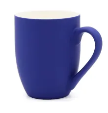 Кружка Elegante, софт-тач, 350мл, темно-синяя