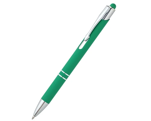 Ручка металлическая Ingrid софт-тач, зеленая