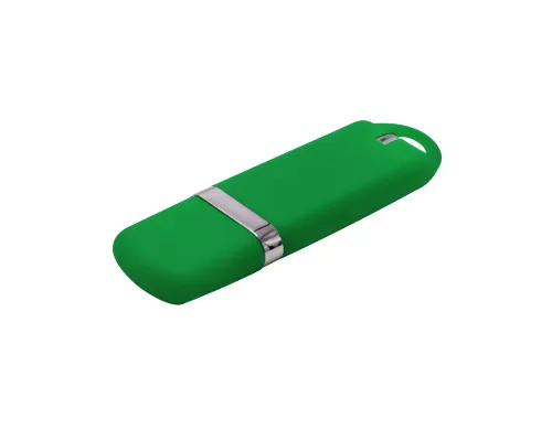 Флешка Shape с покрытием Софт Тач, 16 Гб, зеленая Флешка Shape с покрытием Софт Тач, 16 Гб, зеленая