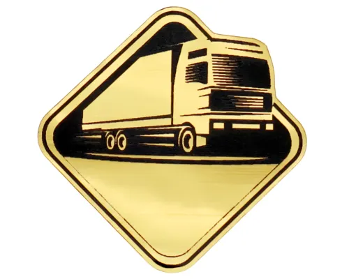 Шильд-наклейка фура, золото