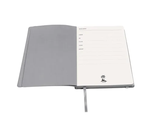 Ежедневник A5 недатированный Dante в мягком переплёте софт-тач, серый