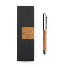 Ручка из натуральной пробки и стали SUVER, Серебро