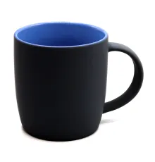 Кружка Spring софт-тач, черно-синяя