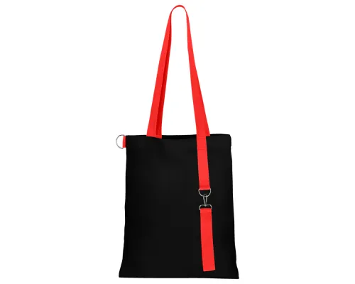 Сумка для покупок Black GLOW 325 г/м² с ремувкой, красная