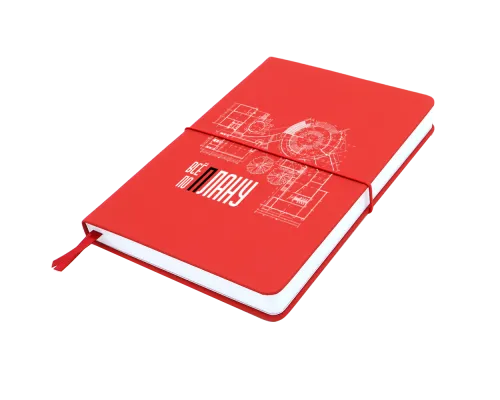 Блокнот A5 Veles в твёрдом переплёте, красный