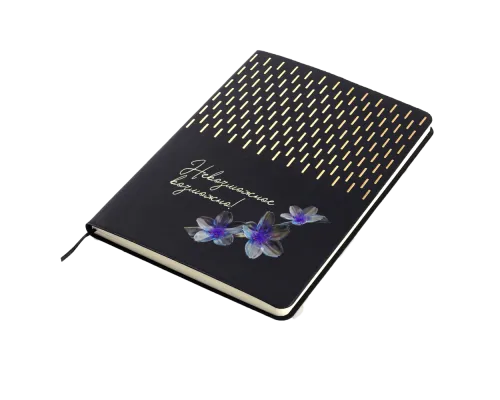 Ежедневник A5 недатированный Esmeralda в мягком переплёте, чёрный с золотистым Ежедневник A5 недатированный Esmeralda в мягком переплёте, чёрный с золотистым