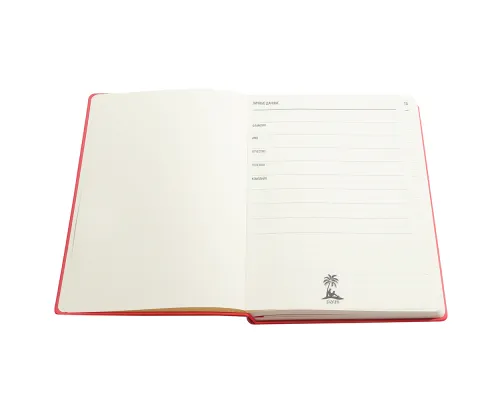 Ежедневник A5 недатированный Franco в мягком переплёте, красный