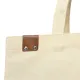 Сумка для покупок IVORY 325 г/м² с PU нашивкой, коричневый