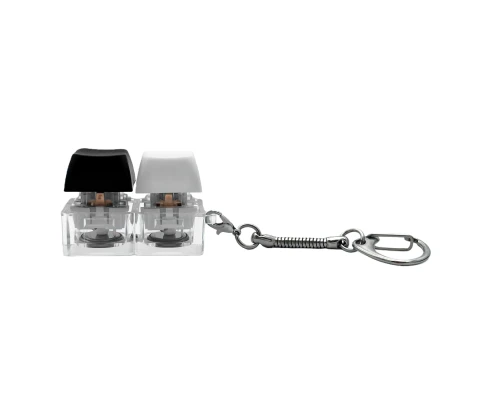 Брелок KeyDuo с LED подсветкой (фонарик), чёрно-белый