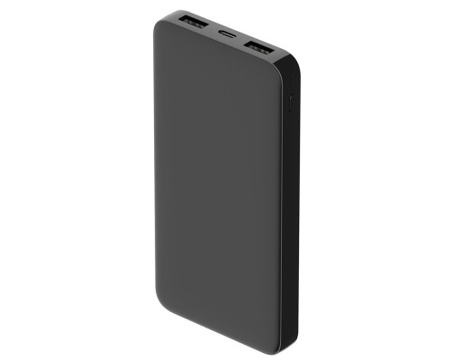 Внешний аккумулятор Polus, 10000 Mah, софт-тач покрытие, черный Внешний аккумулятор Polus, 10000 Mah, софт-тач покрытие, черный