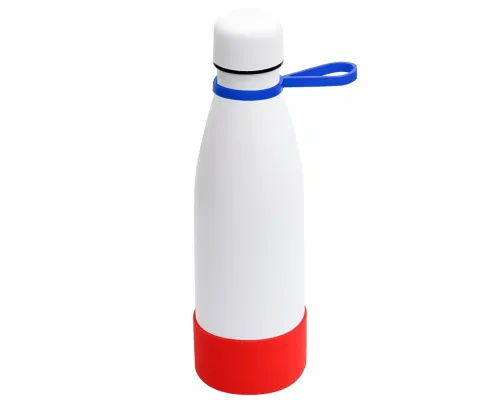 Термобутылка герметичная вакуумная Olivia To Go, белый/синий/красный