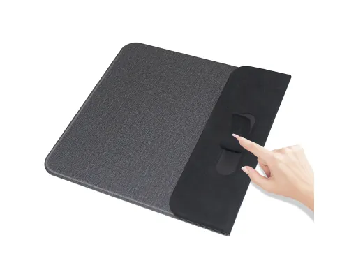 Коврик для мышки с беспроводной зарядкой Gratto, черный