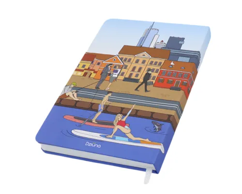 Записная книжка A5 Dziuna Немига в клетку 15,5 x 21 см