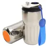 Термокружка Ashly To Go, серебристая/синяя/оранжевая