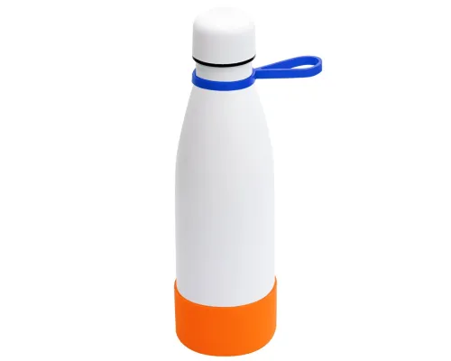 Термобутылка герметичная вакуумная Olivia To Go, белый/синий/оранжевый Термобутылка герметичная вакуумная Olivia To Go, белый/синий/оранжевый