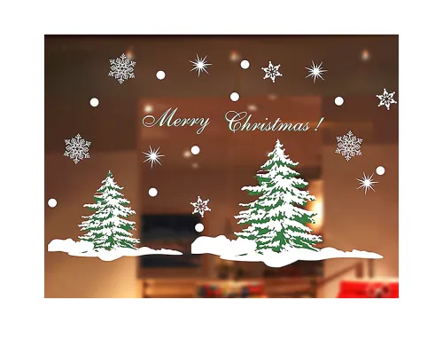 Самоклеящаяся наклейка (елки 1 шт. в рулоне)