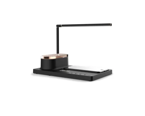 Интерьерная лампа c колонкой, беспроводной зарядкой и дисплеем Volando