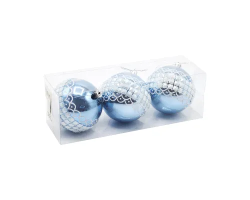 Набор новогодних пластиковых шаров №3 (3 шт)