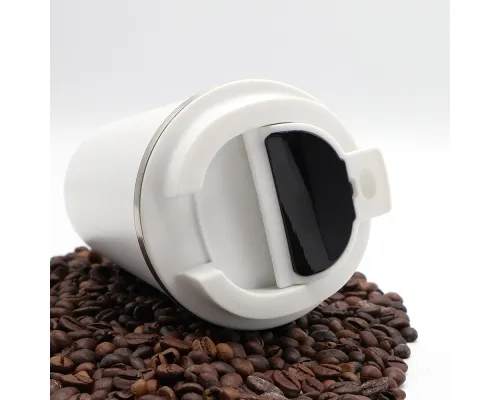 Термокружка Moon с дисплеем, 380мл, белая