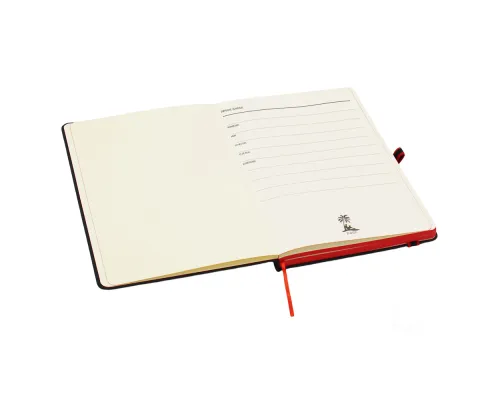 Ежедневник A5 недатированный Sir Lewis в твёрдом переплёте, красный кант