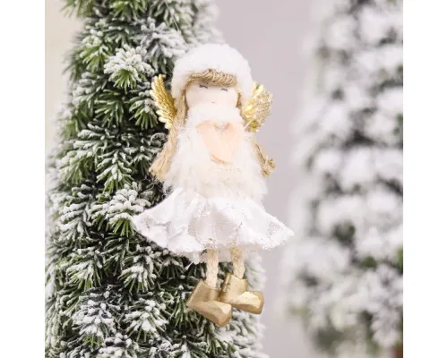 Новогоднее украшение рождественский ангел Свитс, белый
